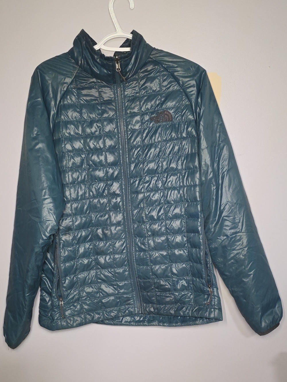 The North Face Men's Teal Lightweight Quilted Jacket - Med